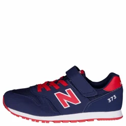 Barn New Balance 373 Kids Bungee Lace With Hook Blue