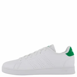 Barn adidas Advantage Lifestyle Court Lace Shoes Cloud White / Green / Core Black