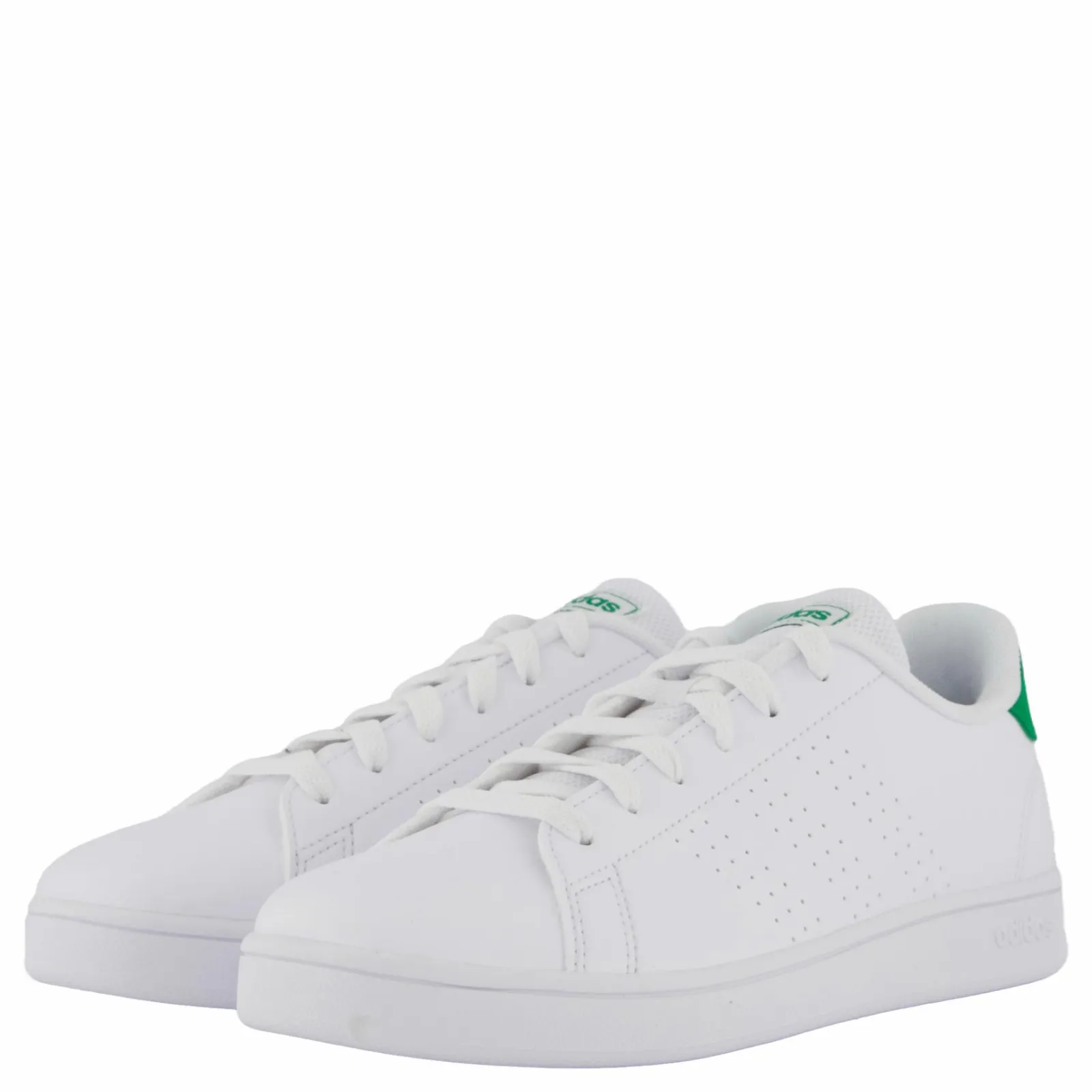 Barn adidas Advantage Lifestyle Court Lace Shoes Cloud White / Green / Core Black
