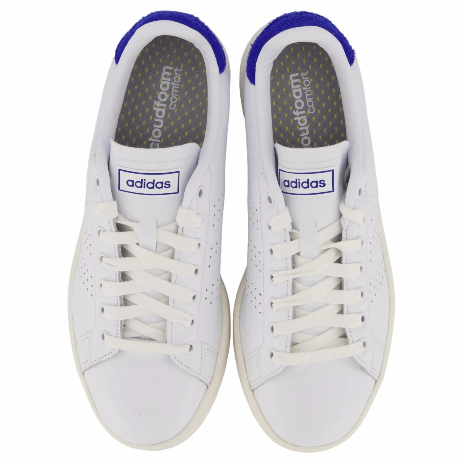adidas Advantage Shoes Cloud White / Cloud White / Royal Blue