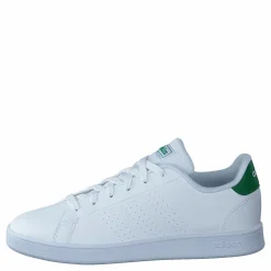 Barn adidas Advantage Shoes Cloud White / Green / Grey Two
