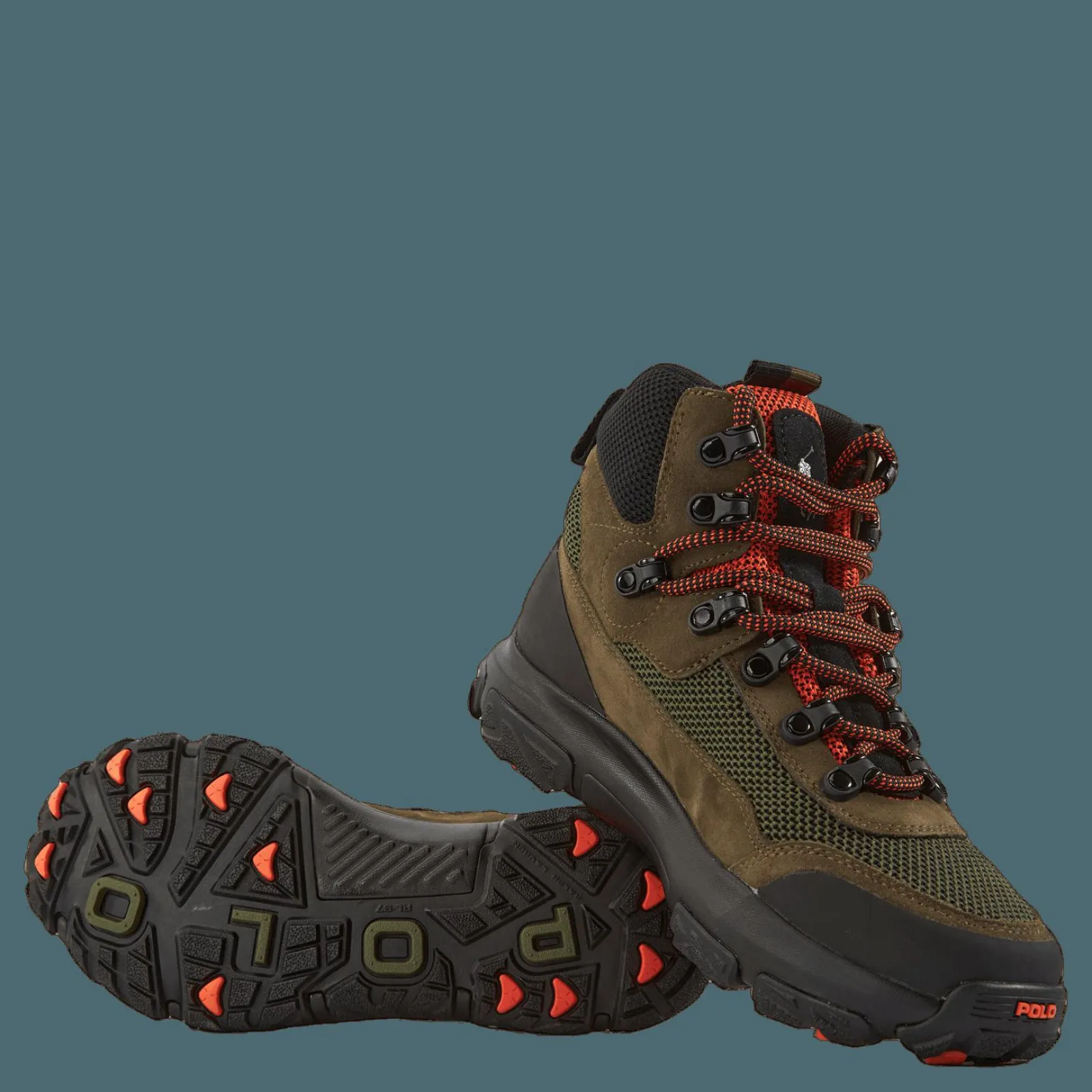 Polo Ralph Lauren Adventure 300 Mid High-Top Sneaker Army/Defender Green