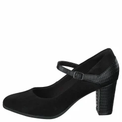 Clarks Alayna Shine Black Suede / Synthetic Combi