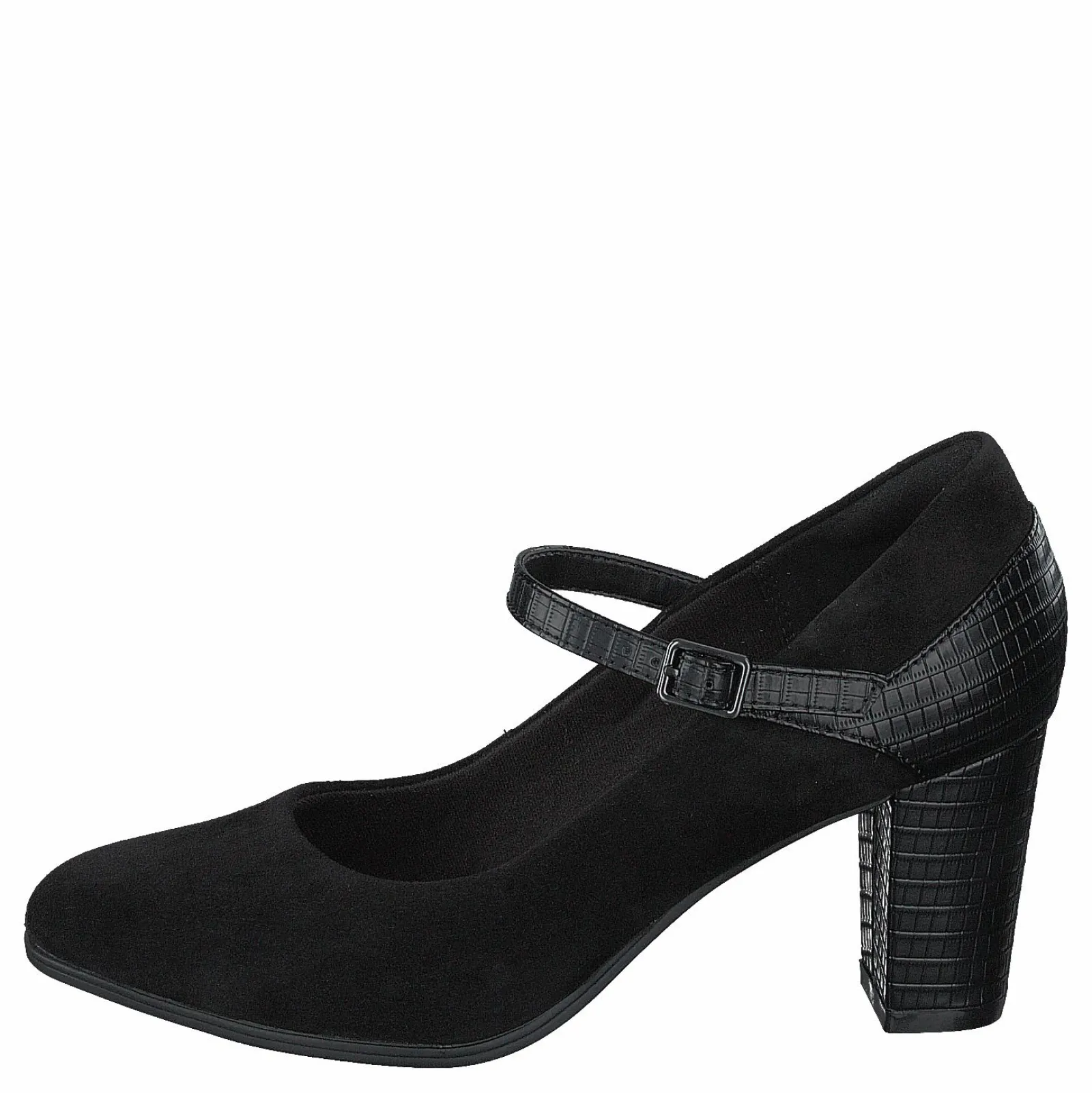Clarks Alayna Shine Black Suede / Synthetic Combi