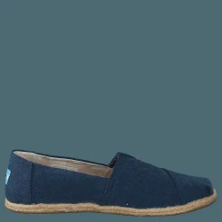 Toms Alpargata Navy Washed Canvas Rope Sole