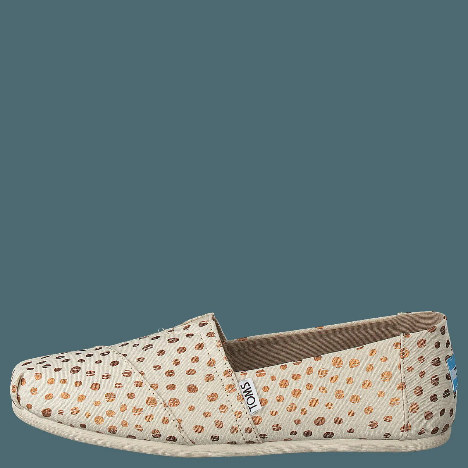 Toms Alpargata Rose Gold/natural Canvas Dots