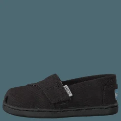 Barn Toms Alpargata Tiny Black Canvas