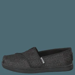 Barn Toms Alpargata Tiny Black Iridescent Glimmer