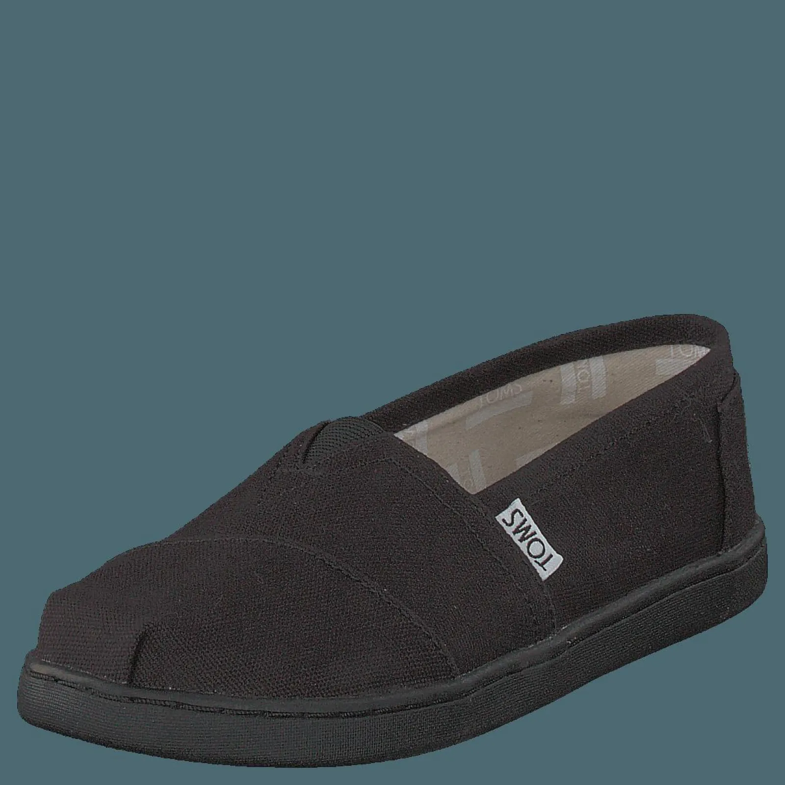 Barn Toms Alpargata Youth Black Canvas