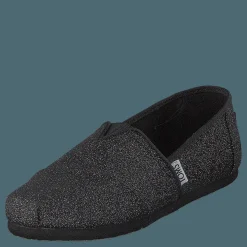 Barn Toms Alpargata Youth Black Iridescent Glimmer