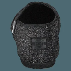 Barn Toms Alpargata Youth Black Iridescent Glimmer