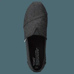 Barn Toms Alpargata Youth Black Iridescent Glimmer
