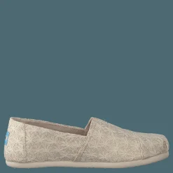 Barn Toms Alpargata Youth Natural Daisy Metallic