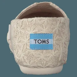 Barn Toms Alpargata Youth Natural Daisy Metallic