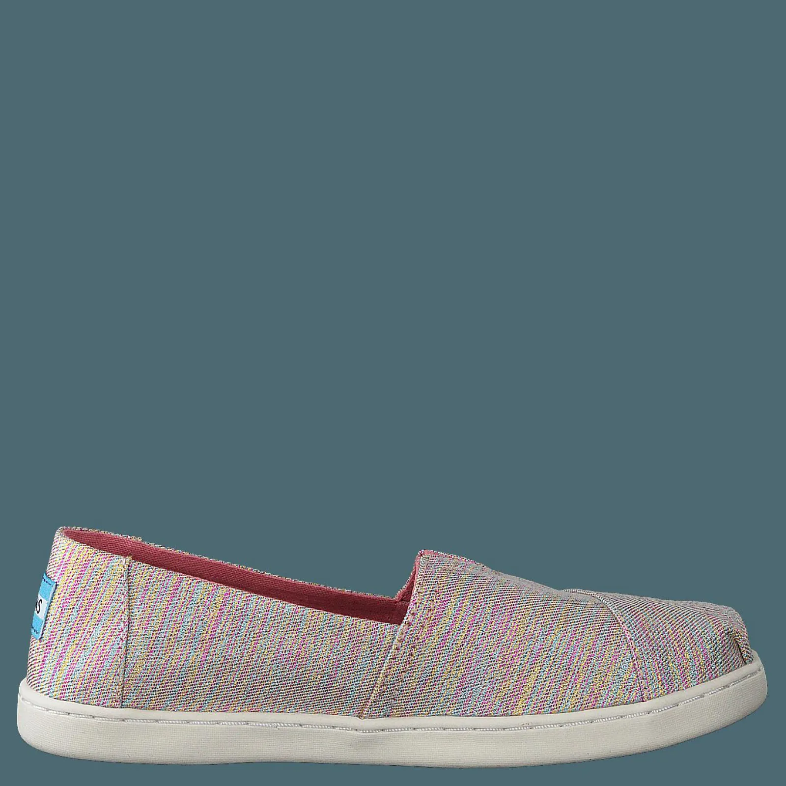 Barn Toms Alpargata Youth Pink Multi Twill Glimmer
