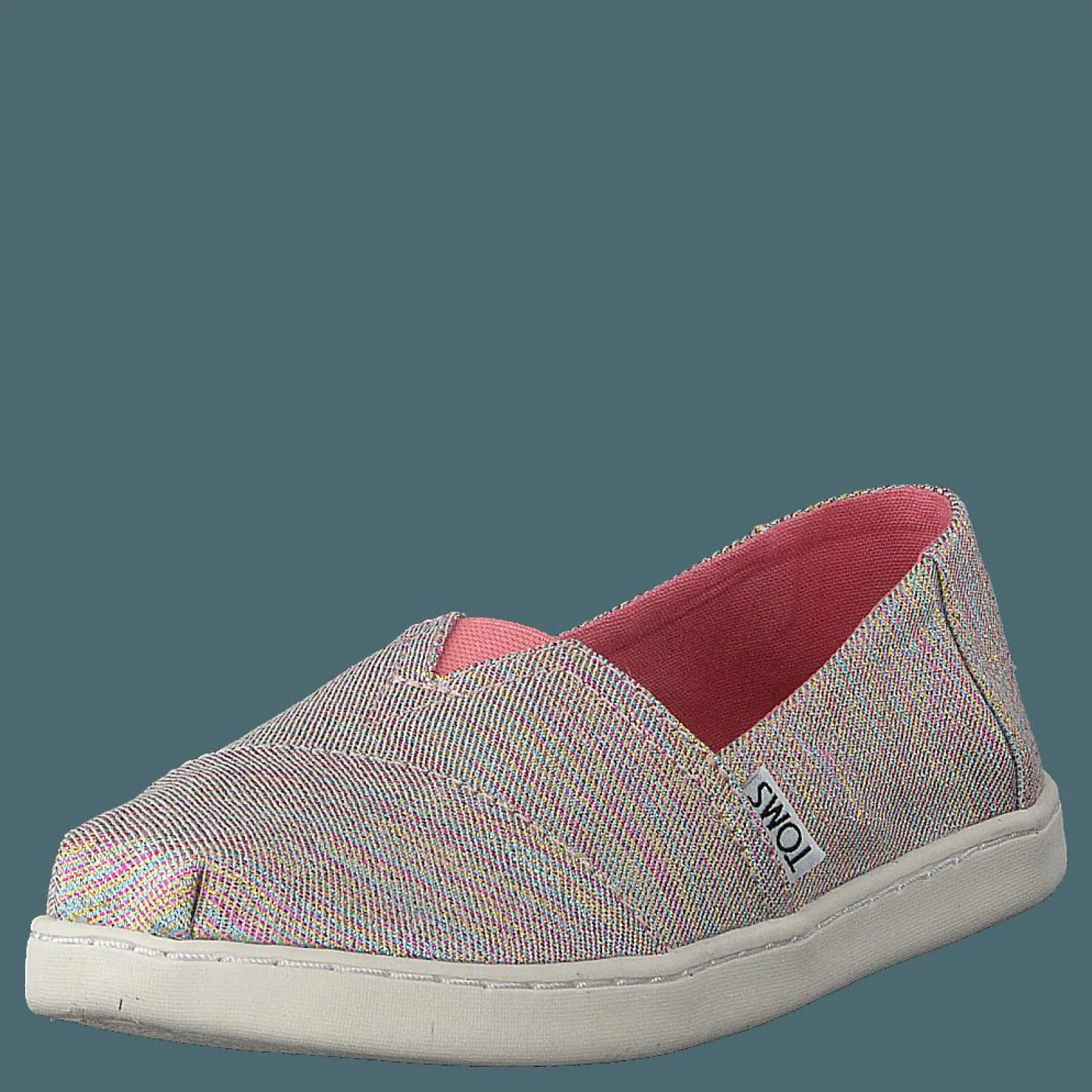 Barn Toms Alpargata Youth Pink Multi Twill Glimmer
