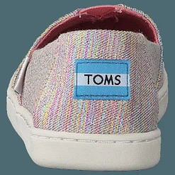 Barn Toms Alpargata Youth Pink Multi Twill Glimmer