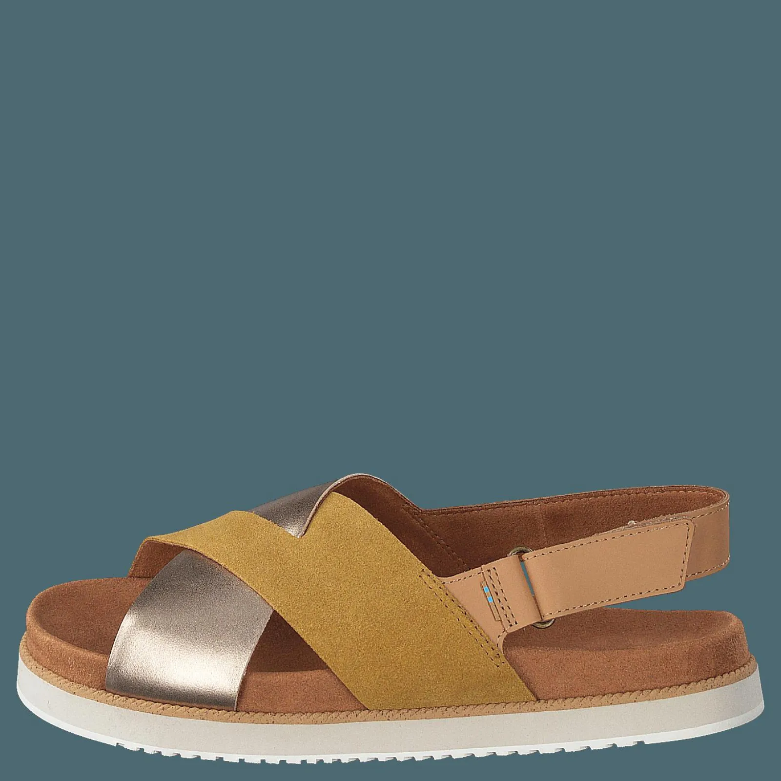 Toms Amb Gld Suede/metall Wm Marisa Gold
