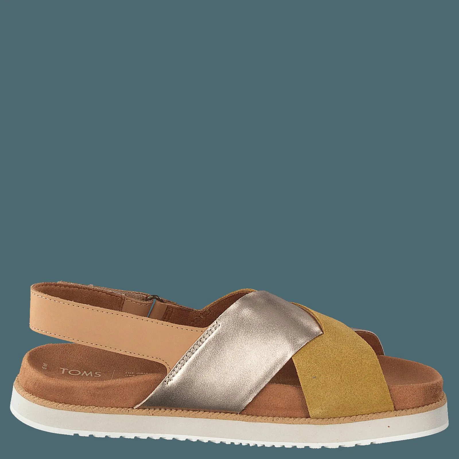 Toms Amb Gld Suede/metall Wm Marisa Gold