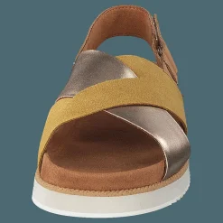 Toms Amb Gld Suede/metall Wm Marisa Gold