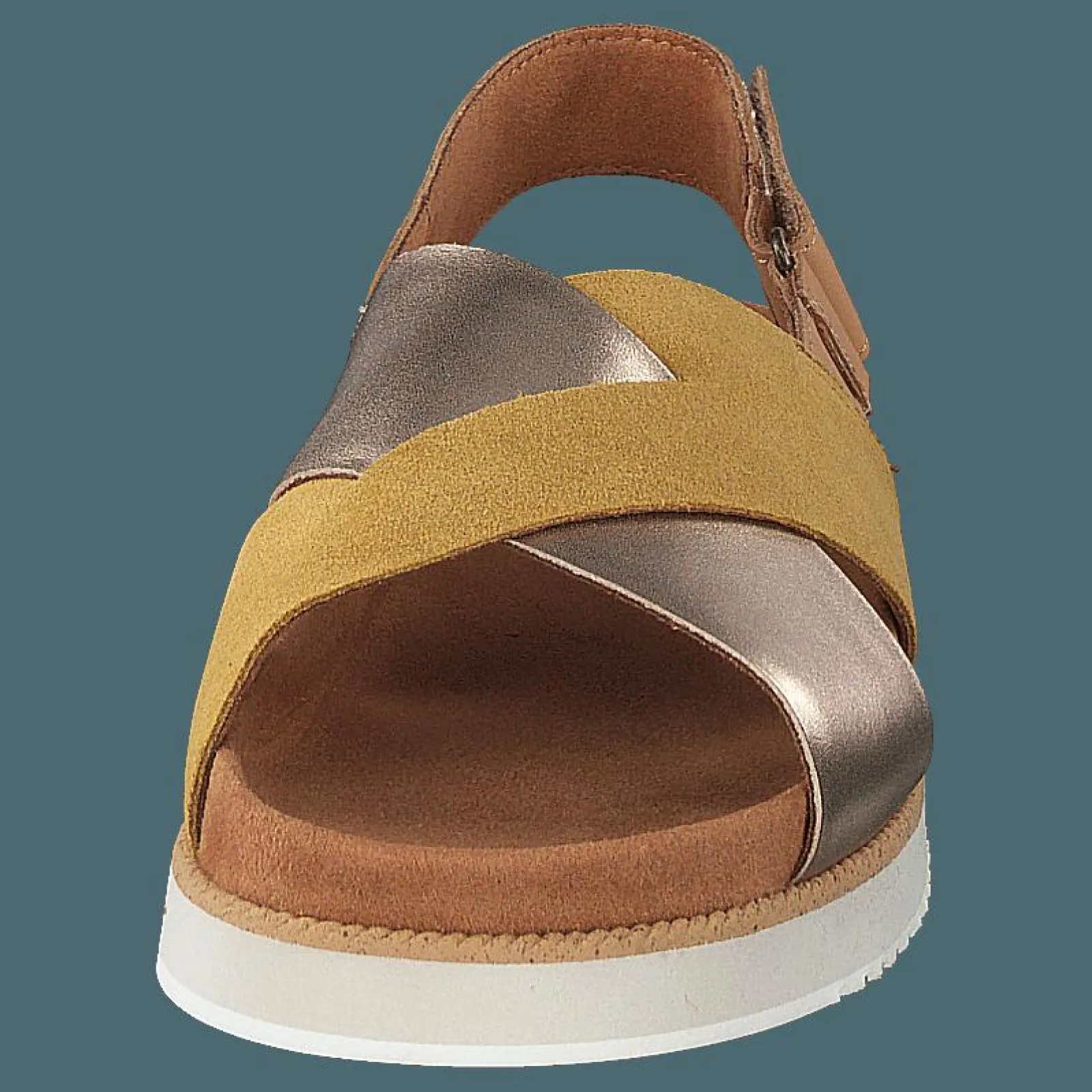 Toms Amb Gld Suede/metall Wm Marisa Gold