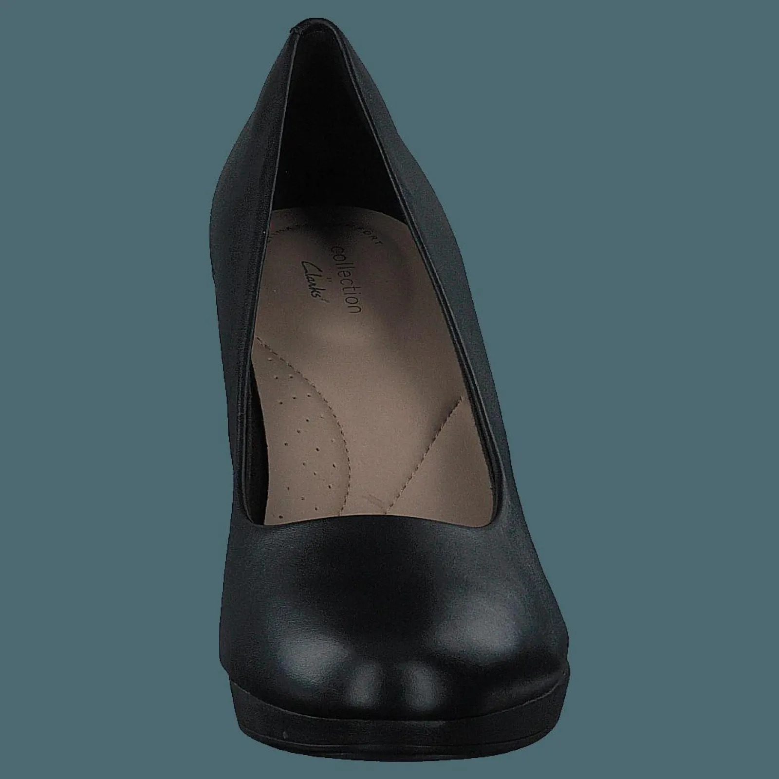 Clarks Amber Joy Black Leather