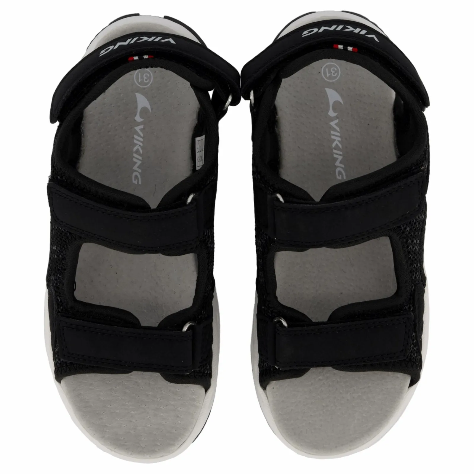 Barn Viking Anchor Sandal 3V Black/Light Grey