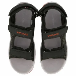 Barn Viking Anchor Sandal 3V Huntinggreen/Red