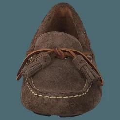 Polo Ralph Lauren Anders Tasseled Suede Driver Chocolate Brown