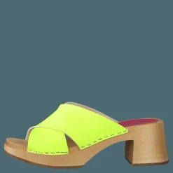 Swedish Hasbeens Anette High Neon Yellow