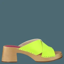 Swedish Hasbeens Anette High Neon Yellow