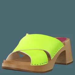 Swedish Hasbeens Anette High Neon Yellow
