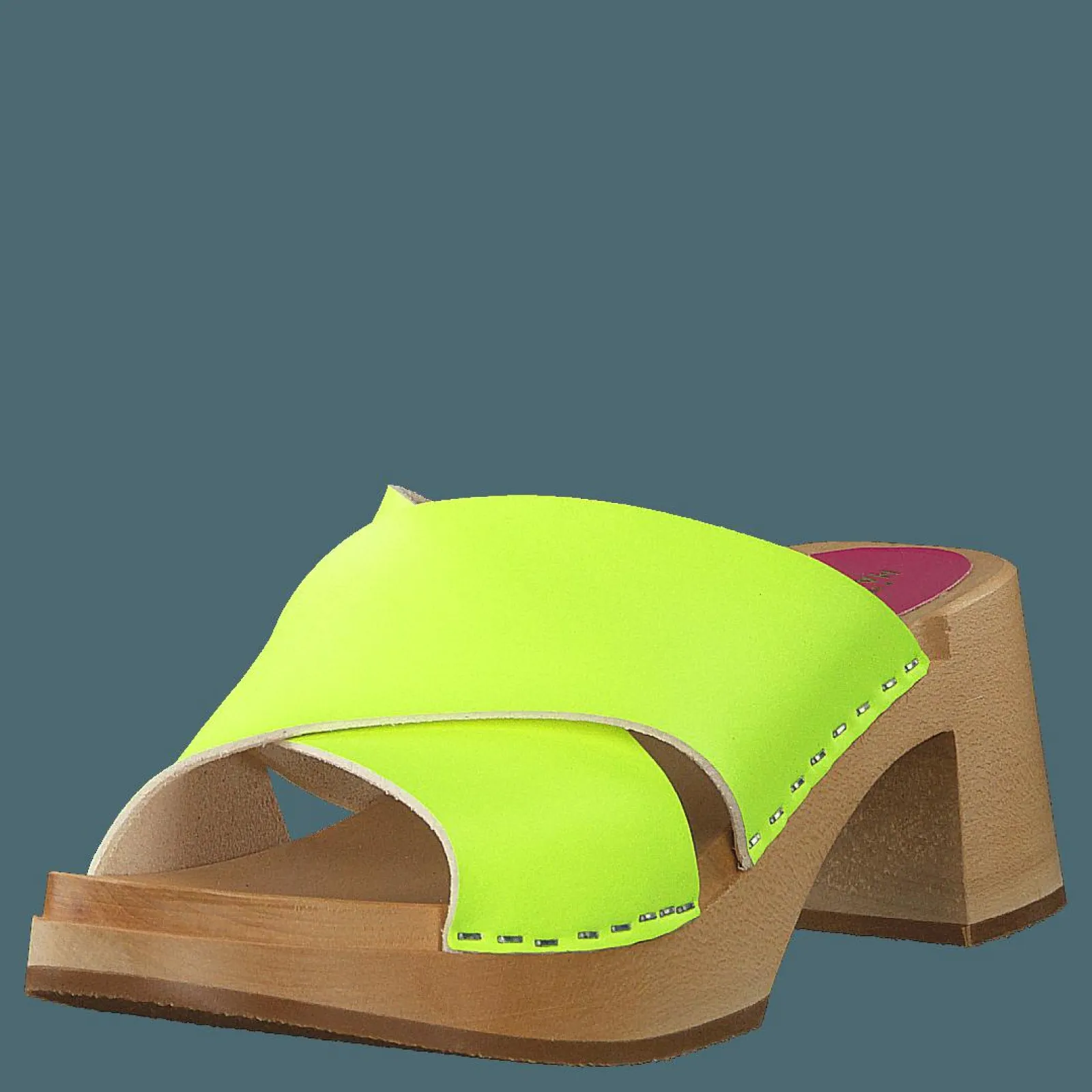 Swedish Hasbeens Anette High Neon Yellow
