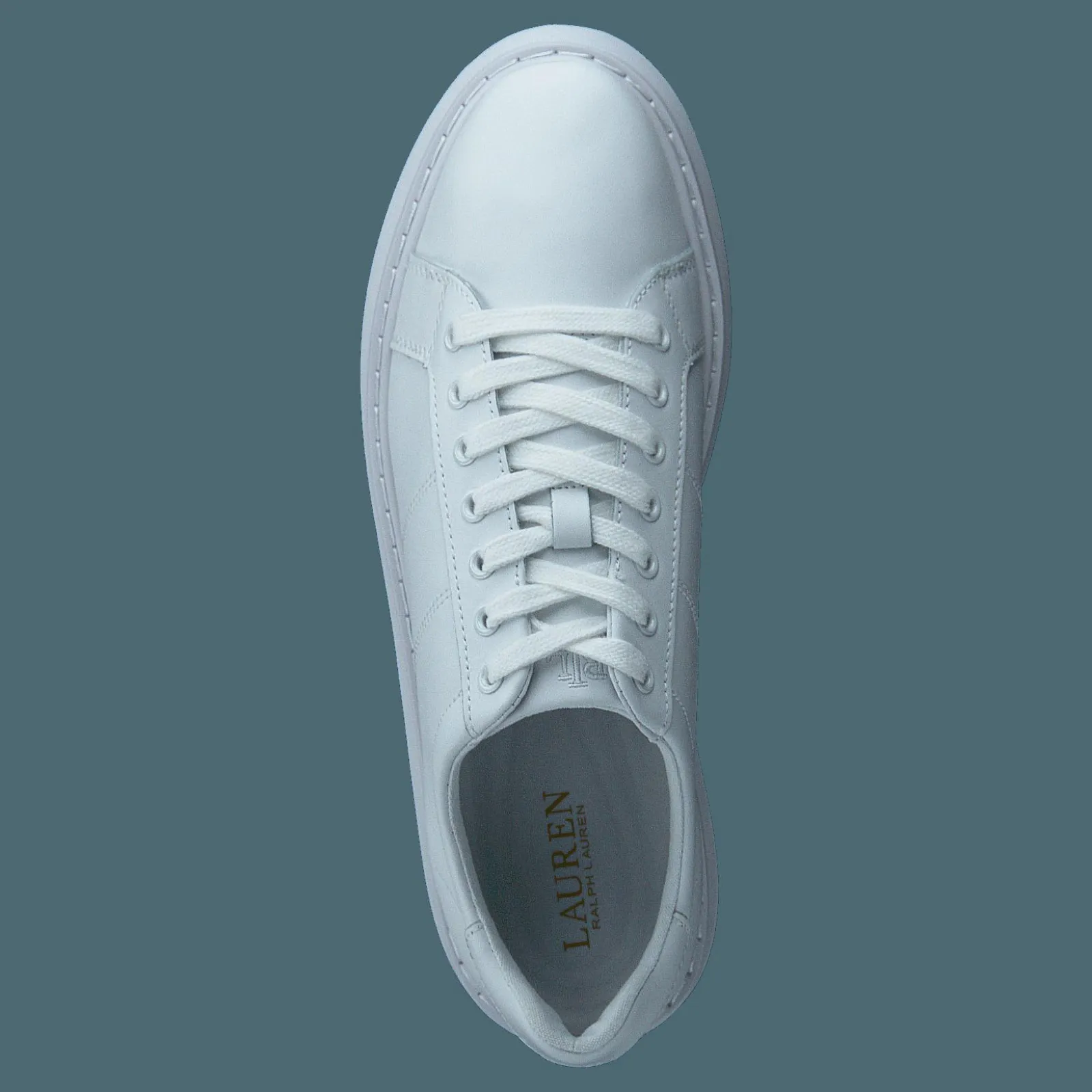 Lauren Ralph Lauren Angeline IV Action Leather Sneaker RL White / RL White