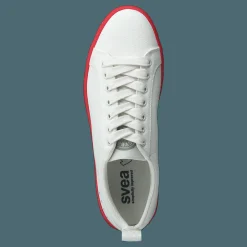 Svea Arlo Three Antique White, Red Outsole