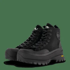 Polo Ralph Lauren Armin Waxed Twill Trainer Boot Black