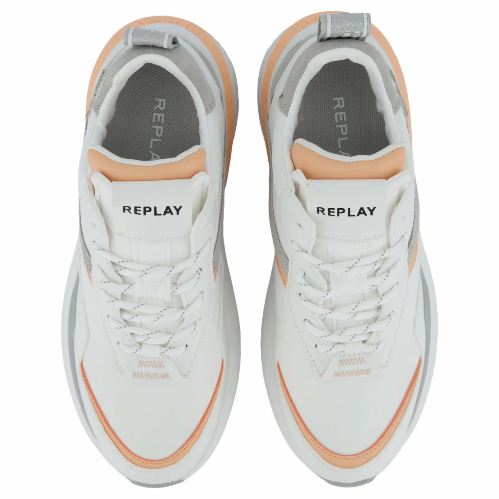 Replay Athena Run White Orange