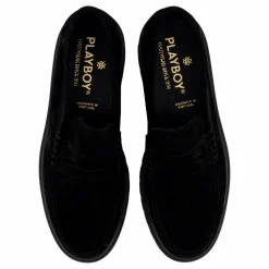 Playboy Footwear Austin Black Suede