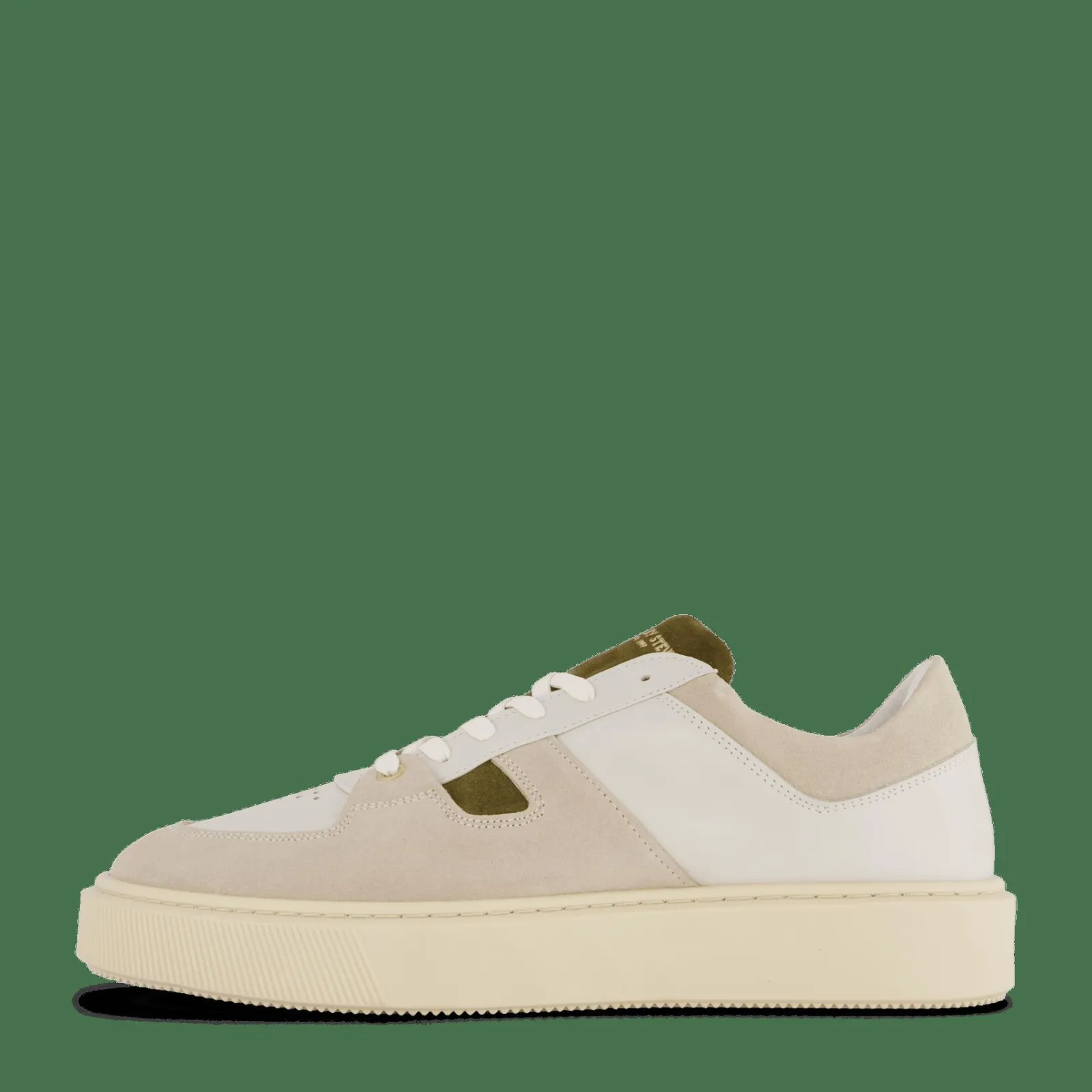 Sneaky Steve Away U Leather Shoe Creme Combo
