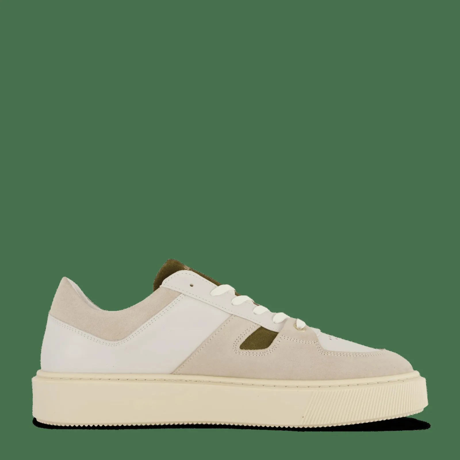 Sneaky Steve Away U Leather Shoe Creme Combo