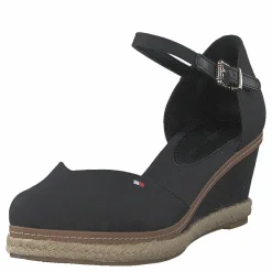 Tommy Hilfiger Basic Closed Toe Mid Wedge Black Bds