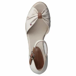 Tommy Hilfiger Basic Open Toe Mid Wedge Classic Beige