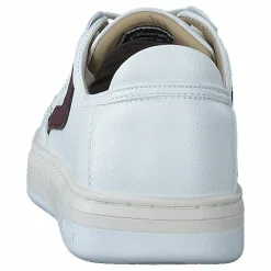 Superdry Basket Lux Low Trainer Optic/oxblood