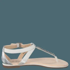 Clarks Bay Poppy White Silver