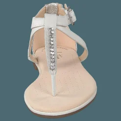 Clarks Bay Poppy White Silver