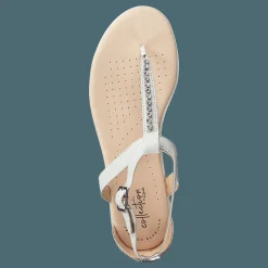 Clarks Bay Poppy White Silver