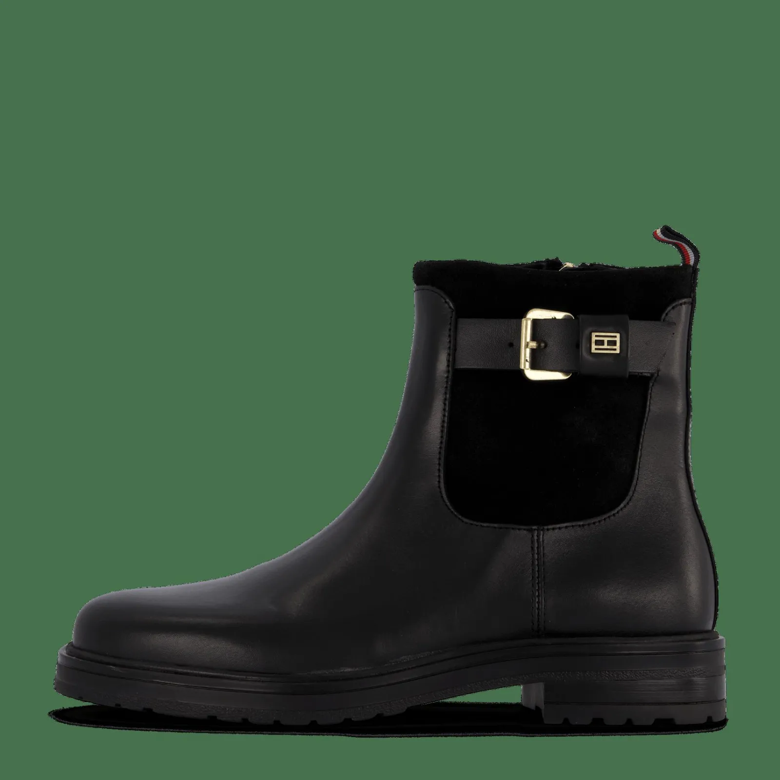 Tommy Hilfiger Belt Bootie Material Mix Black