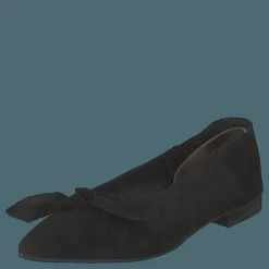 Bianco Berna Suede Bow Shoe 101 - Black 1