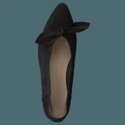 Bianco Berna Suede Bow Shoe 101 - Black 1