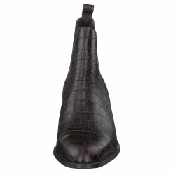 Bianco Biacarol Croco Dress Chelsea Dark Brown